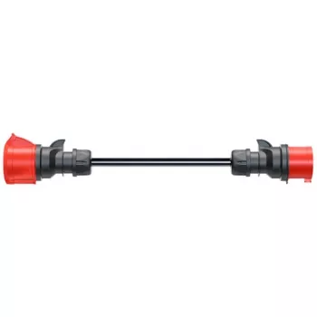 Adapteris Gemini flex 22 kW CEE sarkans trīsfāžu 32A > CEE sarkans 16A melns 30cm