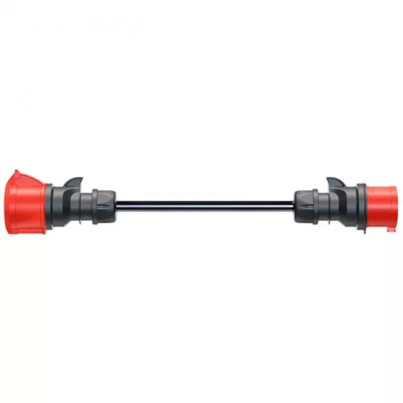 Adapteris Gemini flex 22 kW CEE sarkans trīsfāžu 32A > CEE sarkans 16A melns 30cm
