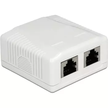 Sienas kontaktligzda 2 x RJ-45 DeLOCK 86197