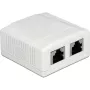 Sienas kontaktligzda 2 x RJ-45 DeLOCK 86197