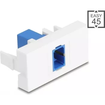 DELOCK Patch Panel Modulis SC Simplex Zils/Balts 45° Easy 90896