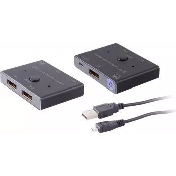 ShiverPeaks DisplayPort slēdzis 05-14001 2x1 divvirzienu 8K