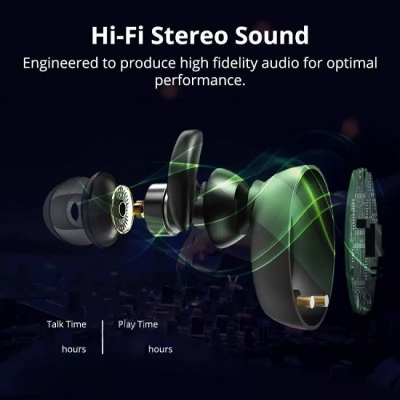 V.Silencer Ture True Wireless Earbuds Baltā krāsā