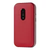 Doro Leva E22 saliekamais telefons, 2.8 collu (7.11 cm) ekrāns, Single SIM, 0.3 MP kamera, 1150 mAh, 127.8 g, Sarkans/Balts