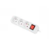 Pagarinātāja vads LANBERG PS1-03E-0300-W — 3 m, 3 kontaktligzdas, balts, iekštelpām