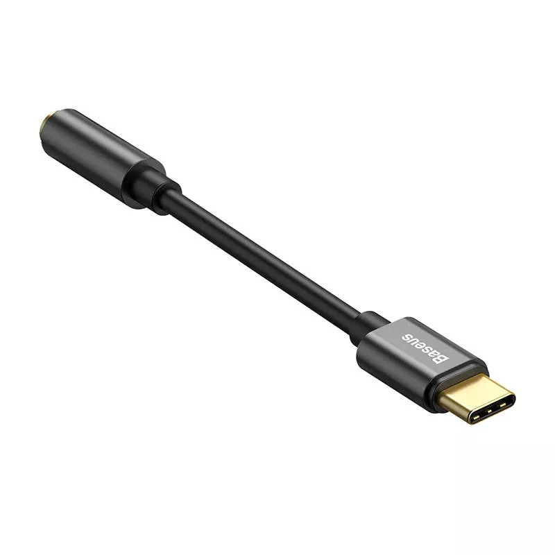 Pārejas adapteris Baseus CATL54-01 Type-C uz 3.5mm, melns