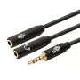 Adapter TB 3.5 mm MiniJack sadalītājs 1x 3.5 mm vīrieša uz 2x 3.5 mm sievietes, modelis AKTBXAJ0P2J030B