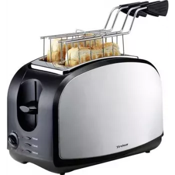 Trisa Crispy Snack Toaster Nerūsējošais tērauds, Melns (7361.4212)