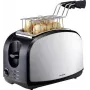 Trisa Crispy Snack Toaster Nerūsējošais tērauds, Melns (7361.4212)