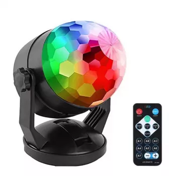 DENVER LDB-319 LED disko bumba — kompakts gaismas efekts ballītēm