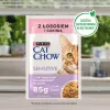 Purina Cat Chow Sensitive Gig ar lasi un cukini mērcē - Mitrā barība kaķiem - 85 g