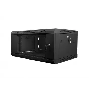 Sienas stiprinājuma karkass LANBERG WF01-6404-10B 4U 19 collu 600×450×285 mm IP20 melns, 60 kg slodze
