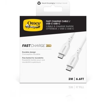 USB-C uz USB-C kabelis OTTERBOX 78-81360 — 24-pin, USB 2.0, 3A, 2,0 m, Balts