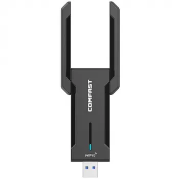 WiFi USB adapteris Comfast CF-972AX Divjoslu 2.4GHz/5GHz līdz 5374Mbps