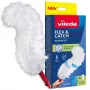 Putekļu slota VILEDA 179432 ar īsu rokturi un 2 Flex & Catch ieliktņiem, sarkana plastmasas