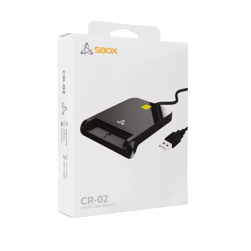 Karšu lasītājs SBOX CR-02 ar USB interfeisu SD un MicroSD kartēm