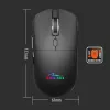 Bezvadu pele MEDIA-TECH MT1124 BT/RF Silent & Recharge — ambidekstrāla, 3200 DPI, Bluetooth + 2,4 GHz USB, 6 pogas, uzlādējama