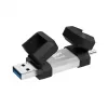 USB zibatmiņa Silicon Power 256 GB USB Type-A / USB Type-C, USB 3.2 Gen 1, alumīnija-gumijas vāciņš