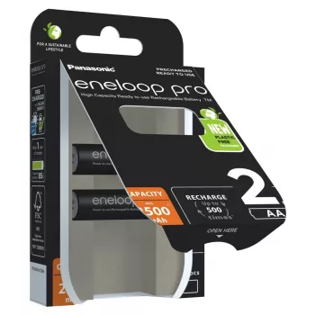 Akumulatori PANASONIC ENELOOP PRO AA 2500 mAh 2 gab.
