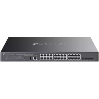 TP-Link SG5428XMPP tīkla slēdzis, pārvaldāms L3, Gigabit Ethernet (10/100/1000), Power over Ethernet (PoE), melns