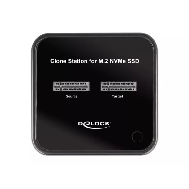 DeLOCK M.2 Dokošanas stacija 2 x M.2 NVMe PCIe SSD ar klonēšanas funkciju