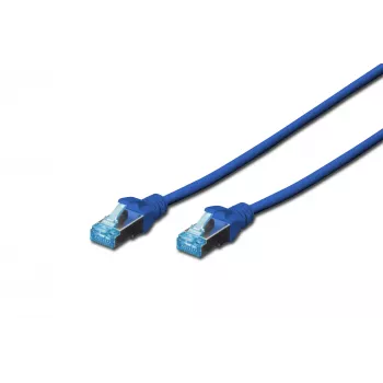 Tīkla kabelis Digitus CAT 5e SF/UTP Patch Cord RJ45 3m Zils