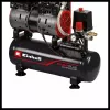 Kompresors TE-AC 110/6 Silent Plus (melns/sarkans, 550 W)
