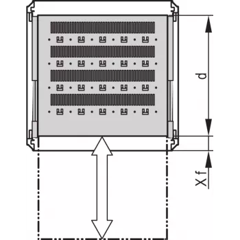 SCHROFF 19SHELF TELESCOPIC 2U1000D RAL7021 - Rack-Piederums (27230109)