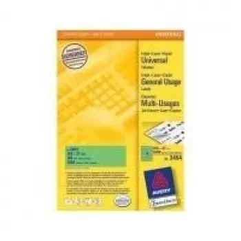 Pašlīmējošā printera etiķete AVERY 3454 Zaļa 105 x 37 mm