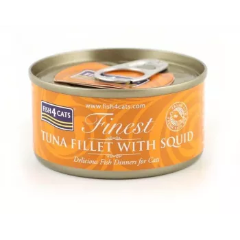 FISH4CATS Tuncis ar kalmāru - slapjā kaķu barība - 70g