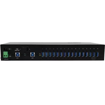 Exsys EX-1526HMVS - USB 3.2 Gen 1 (3.1 Gen 1) Type-B - USB 3.2 Gen 1 (3.1 Gen 1) Type-A - 5000 Mbit/s - Melns - Metāls