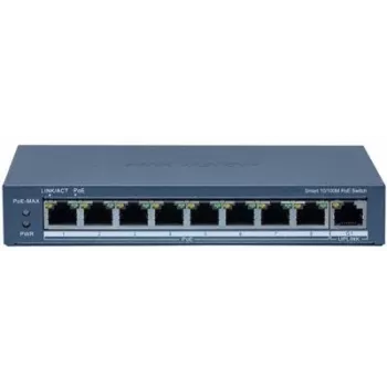 Tīkla slēdzis Hikvision DS-3E1309P-EI(B) 8 porti 100 Mbps ar 110W PoE
