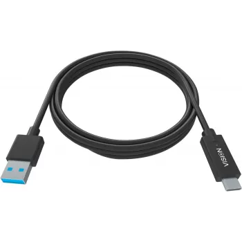 Vision Professional USB kabelis - USB A (tēviņš) uz USB-C (tēviņš) - USB 3.1 - 2 m - Melns