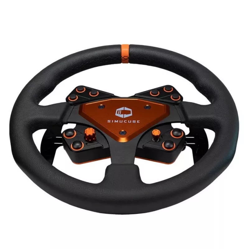 Simucube Tahko stūres rats, apaļš - 320 mm, oranžs