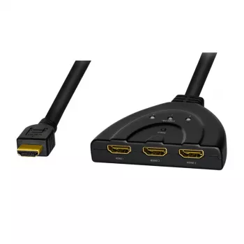 LogiLink HDMI slēdzis/sadalītājs - 3 x HDMI - galddatora