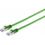 Plakans RJ45 Cat.7 Ethernet kabelis ShiverPeaks 75511-SLG Slim 1 m Zaļš