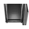 19 collu skapis LANBERG FF01-6222-23B 22U 600x1200 mm Melns ar perforētām durvīm