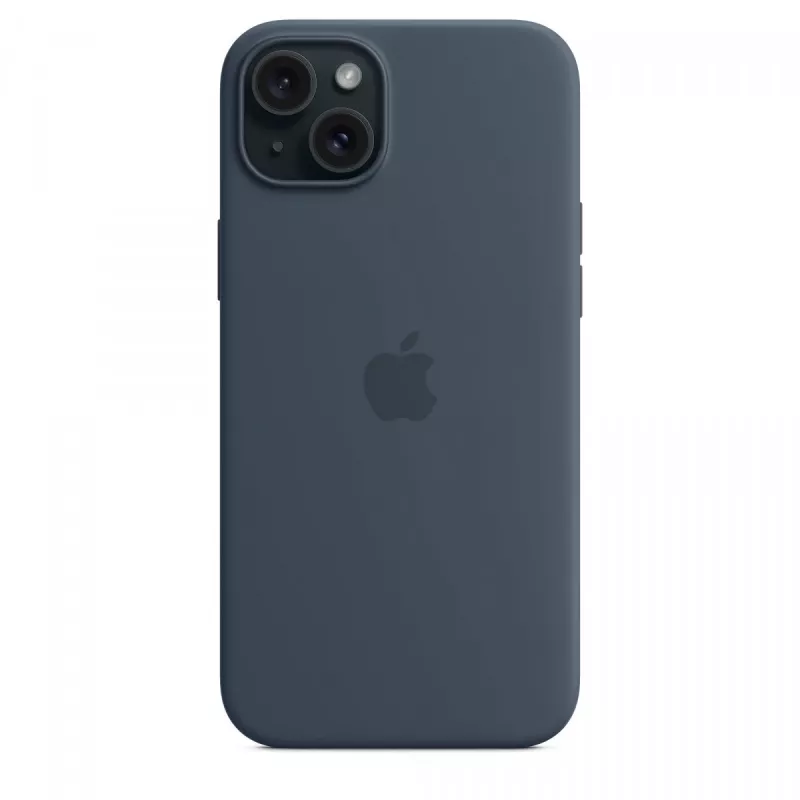 Apple iPhone 15 Plus Silikona Maciņš ar MagSafe - Storm Blue