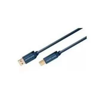 ClickTronic 1,8m USB 3.0 A-B vīrišķais savienojums, zils USB kabelis (70092)