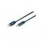 ClickTronic 1,8m USB 3.0 A-B vīrišķais savienojums, zils USB kabelis (70092)
