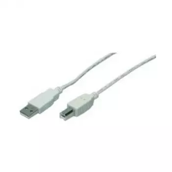 M-CAB USB kabelis - USB Type A, 4-pin (vīriešu) - USB Type B, 4-pin (vīriešu) - 3,0m - Pelēks (7100039)