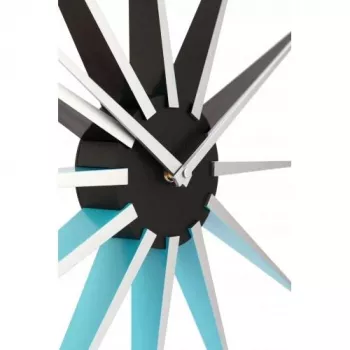 NeXtime Nova sienas pulkstenis 3051bl, Ø50 cm, melns/zils