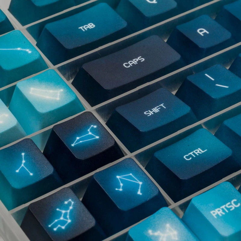 Keycap komplekts Traitors AURORA GAKC-270 — UK izkārtojums — saderīgas mehānisko tastatūru taustiņu cepurītes