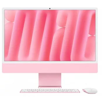 iMac 24 collu: M4 10/10, 16GB, 256GB SSD - Rozā