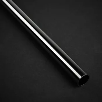 Bitspower None Chamfer Brass Hard Tubing 12mm AD, 500mm - melns spīdums