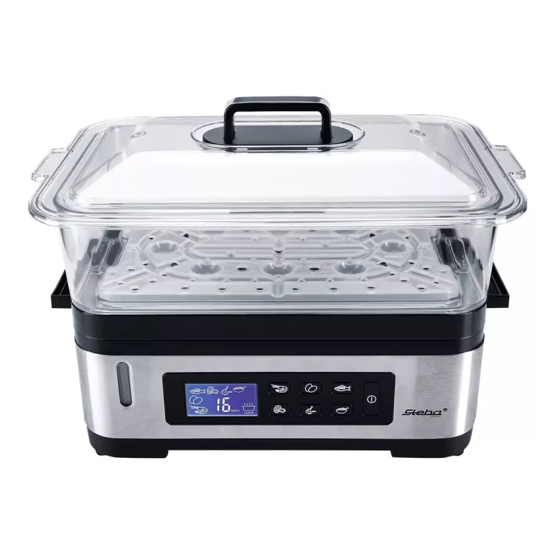 STEBA DG 2 tvaika katls (1200 W, Nerūsējošais tērauds / Melns) (05.22.00)