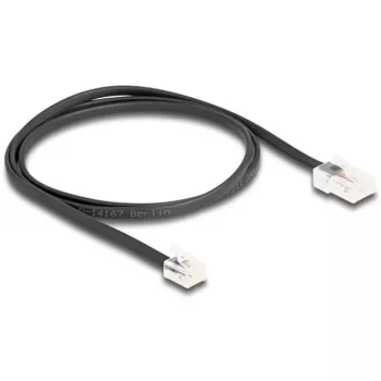 Tīkla kabelis DeLOCK 88035 RJ45 uz RJ11 1m Melns