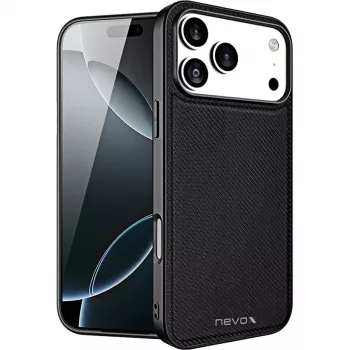 nevox StyleShell NYLO vāciņš iPhone 17 Pro Max 6.9 melns (2529)