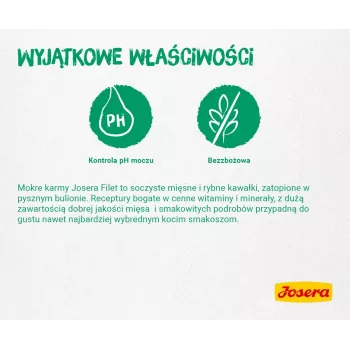 JOSERA Fileja vistas un pīles – mitrā barība kaķiem – 70 g