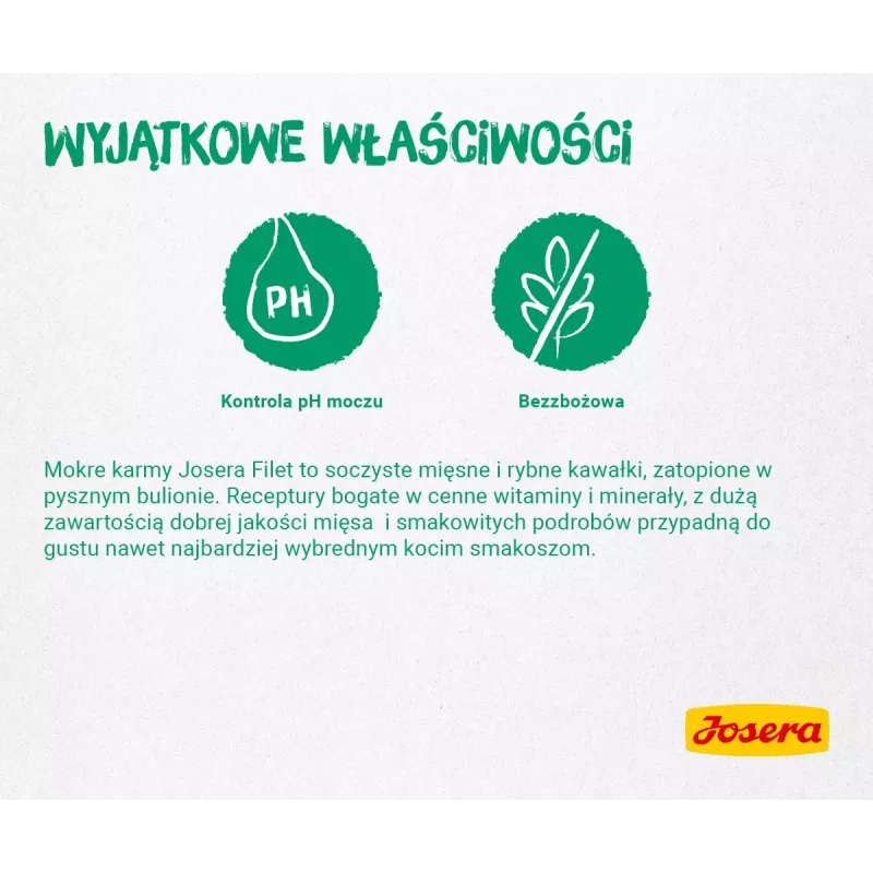 JOSERA Fileja vistas un pīles – mitrā barība kaķiem – 70 g